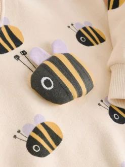 Best Next Sweatshirt and Leggings Set (3mths-7yrs) Cream Stripe Bee