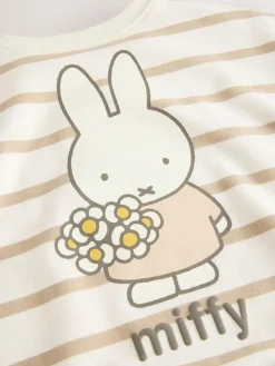 Next Cream Stripe Miffy Sweatshirt & Leggings Set (3mths-7yrs)^ Baby Girls|Cosy Club