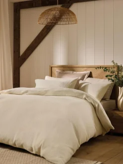 Next Cream Teddy Fleece Duvet Cover and Pillowcase Set^ Bedsets & Duvet Covers