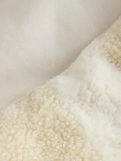 Next Cream Textured Stripe Dressing Gown^Women Bathrobes