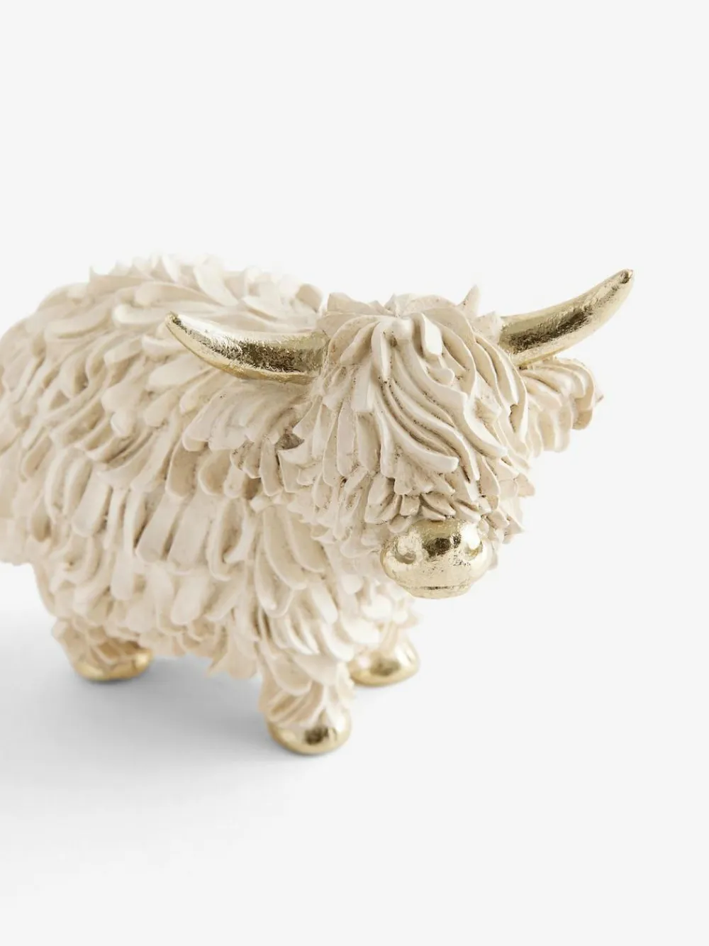 Next Cream/Gold Hamish The Highland Cow Small Ornament^ Ornaments