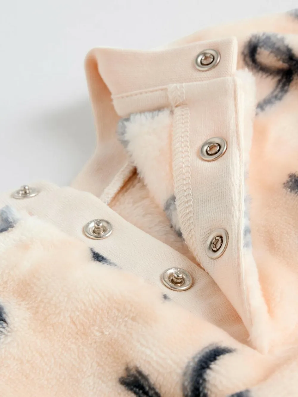 Clearance Next Cream/Grey Soft Velour Bow Print Jumper and Trousers Set (0mths-2yrs)