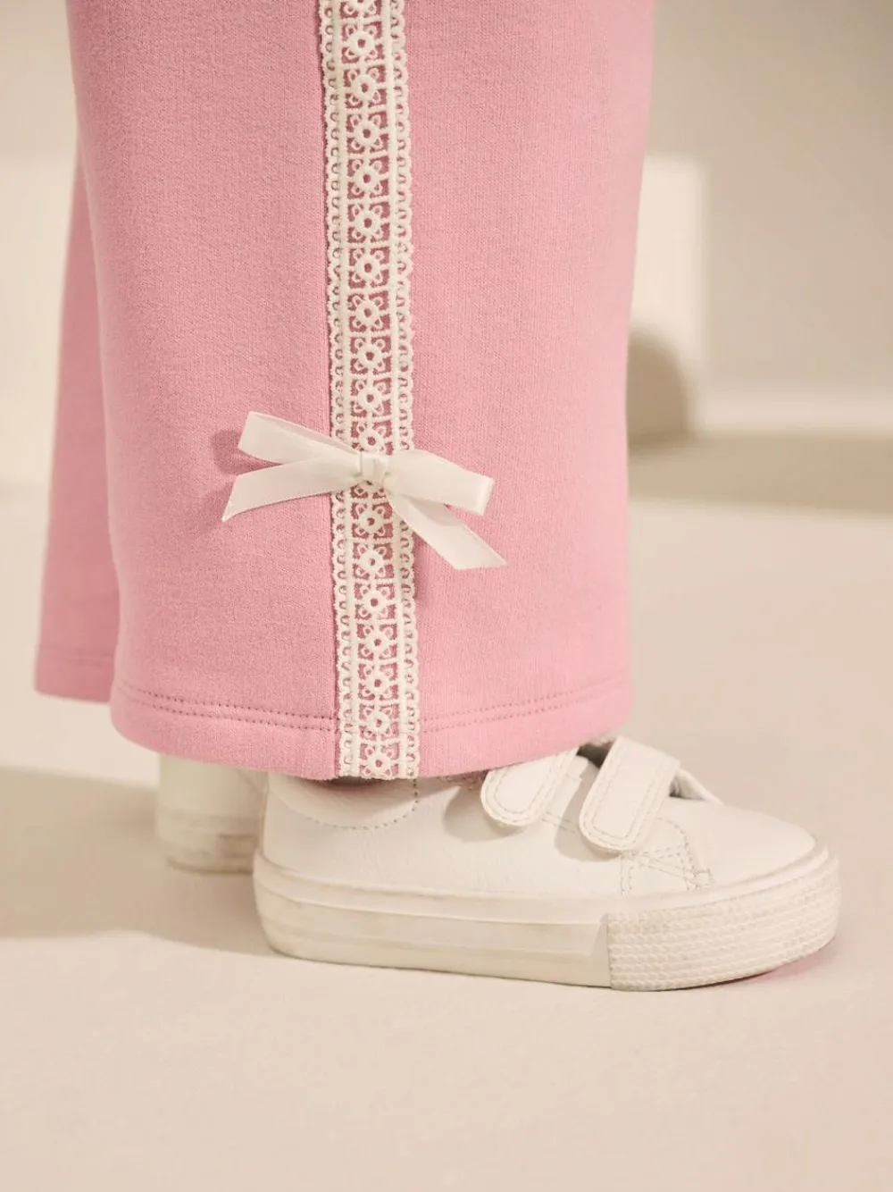 Hot Next Cream/Pink Barbie Sweatshirt & Wide Leg Joggers Set (3mths-7yrs)