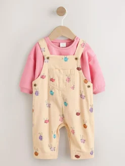 Next Baby Dungaree and Bodysuit Two Piece Set (0mths-3yrs)^ Rompers & Overalls|Sets & Coords