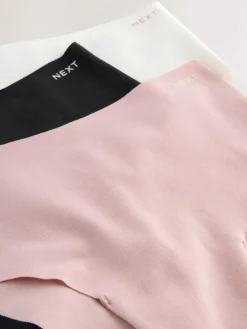 Next High Waist High Leg Cotton Rich No VPL Knickers 3 Pack^Women Panties