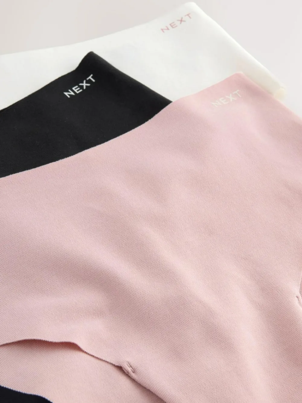 Next High Waist High Leg Cotton Rich No VPL Knickers 3 Pack^Women Panties