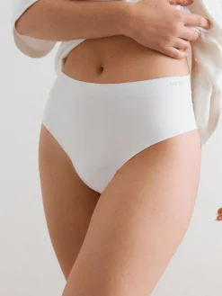 Next High Waist High Leg Cotton Rich No VPL Knickers 3 Pack^Women Panties