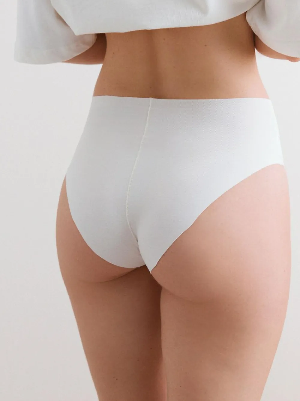 Next High Waist High Leg Cotton Rich No VPL Knickers 3 Pack^Women Panties