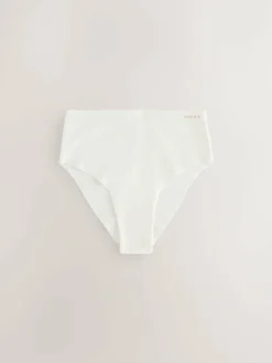 Next High Waist High Leg Cotton Rich No VPL Knickers 3 Pack^Women Panties