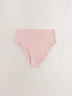 Next High Waist High Leg Cotton Rich No VPL Knickers 3 Pack^Women Panties