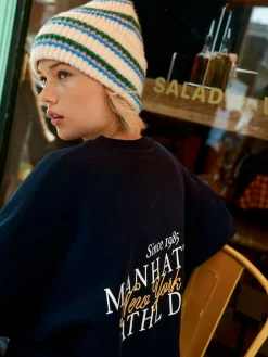 Next Cream/Pink/Green Knitted Beanie Hat^Women Hats|Hats, Gloves & Scarves