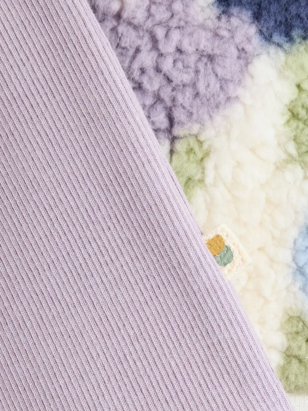 Outlet Next Baby Fleece Tops and Leggings Set 2 Piece (0mths-2yrs) Cream/Purple Tulip