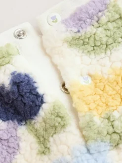 Outlet Next Baby Fleece Tops and Leggings Set 2 Piece (0mths-2yrs) Cream/Purple Tulip