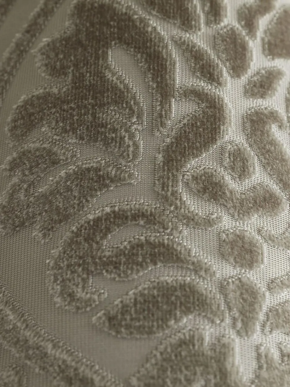 Curtina Natural Chateau Textured Chenille Damask Lined Eyelet Curtains^ Curtains & Blinds