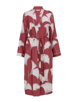 Online Cyberjammies Orange Big Leaf Print Long Sleeve Dressing Gown