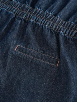 Next Dark Blue 100% Cotton Maternity Denim Boilersuit^Women Jumpsuits & Playsuits