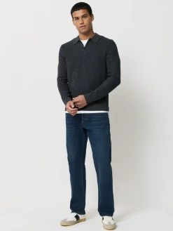 Next Dark Blue - ThermoGen Straight Fit Motionflex Jeans^ Jeans|Jeans