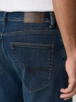 Next Dark Blue - ThermoGen Straight Fit Motionflex Jeans^ Jeans|Jeans