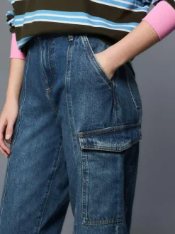 Sale Next Ankle Straight Leg Carpenter Jeans Dark Blue