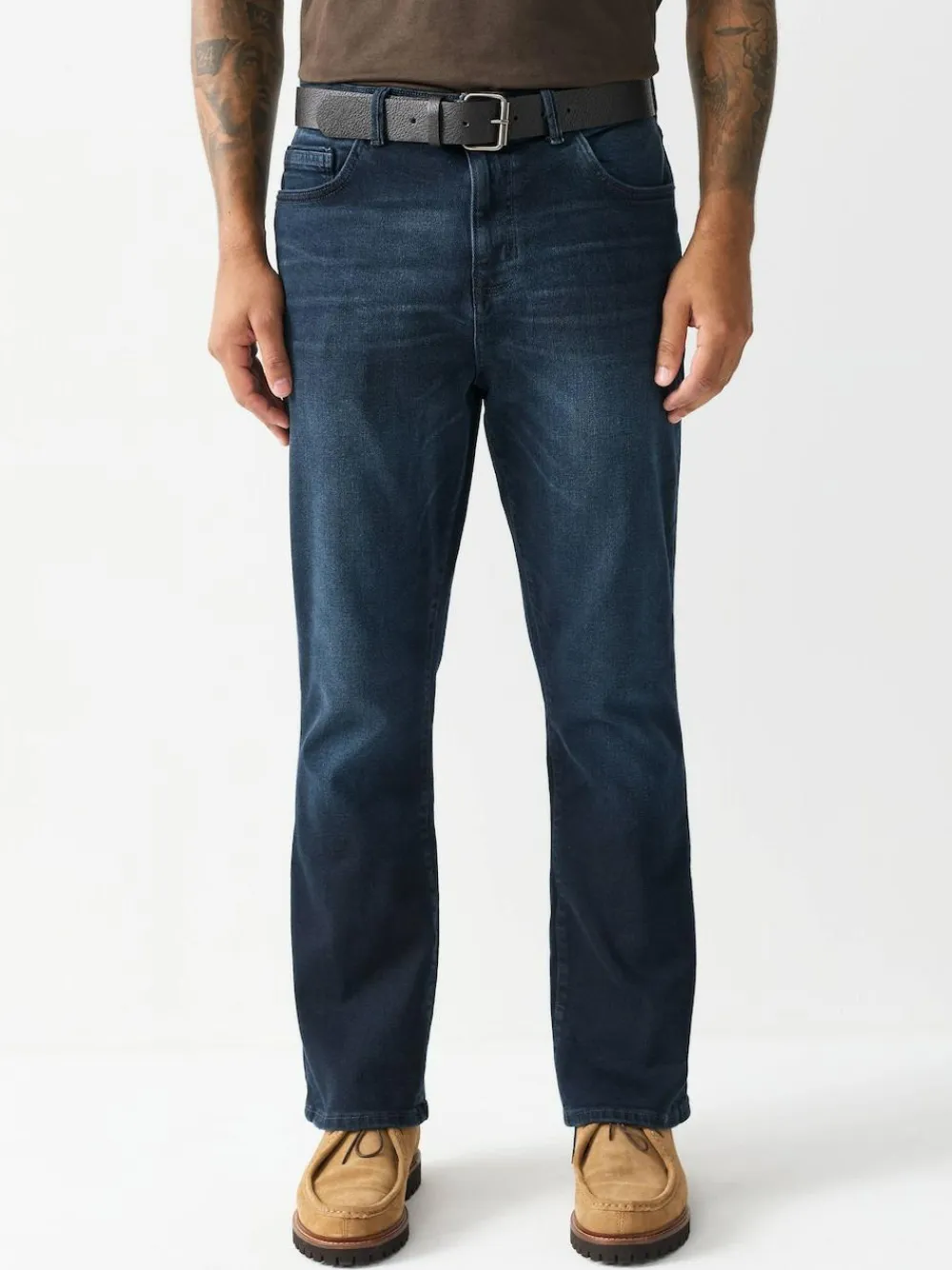Clearance Next Bootcut Belted Authentic Jeans Dark Blue