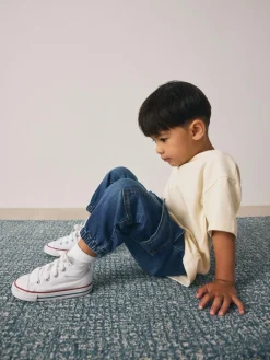 Sale Next Comfort Stretch Wide Cargo Jeans (3mths-7yrs) Dark Blue