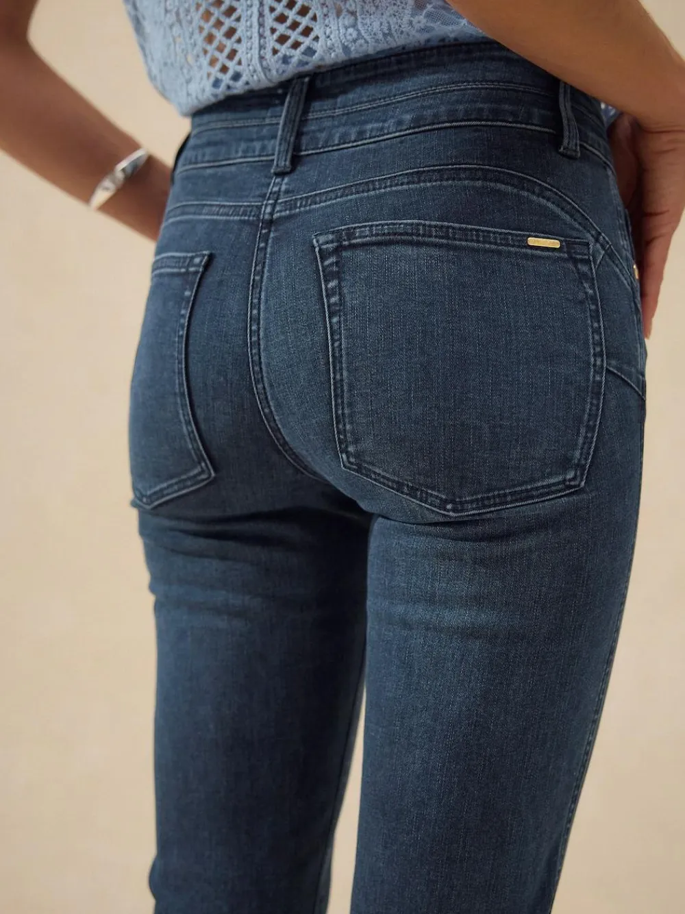 Clearance Next Slim Lift And Shape Jeans Dark Blue Denim