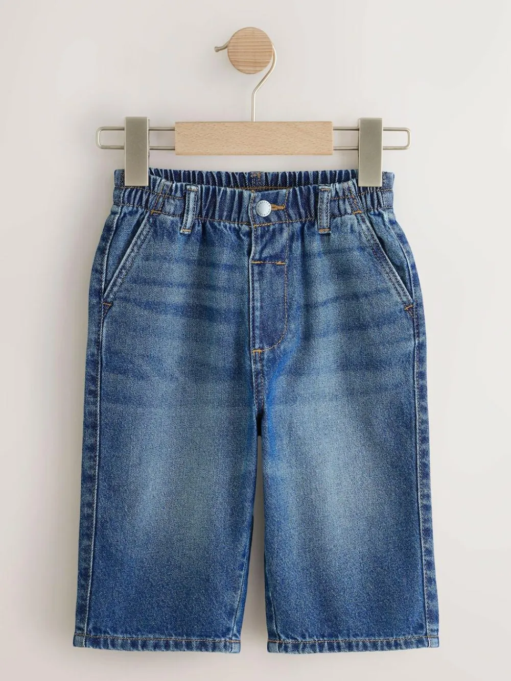 Next Dark Blue Denim Wide Leg Jeans (3mths-7yrs)^BOY Jeans & Joggers|Jeans