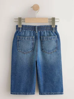 Next Dark Blue Denim Wide Leg Jeans (3mths-7yrs)^BOY Jeans & Joggers|Jeans