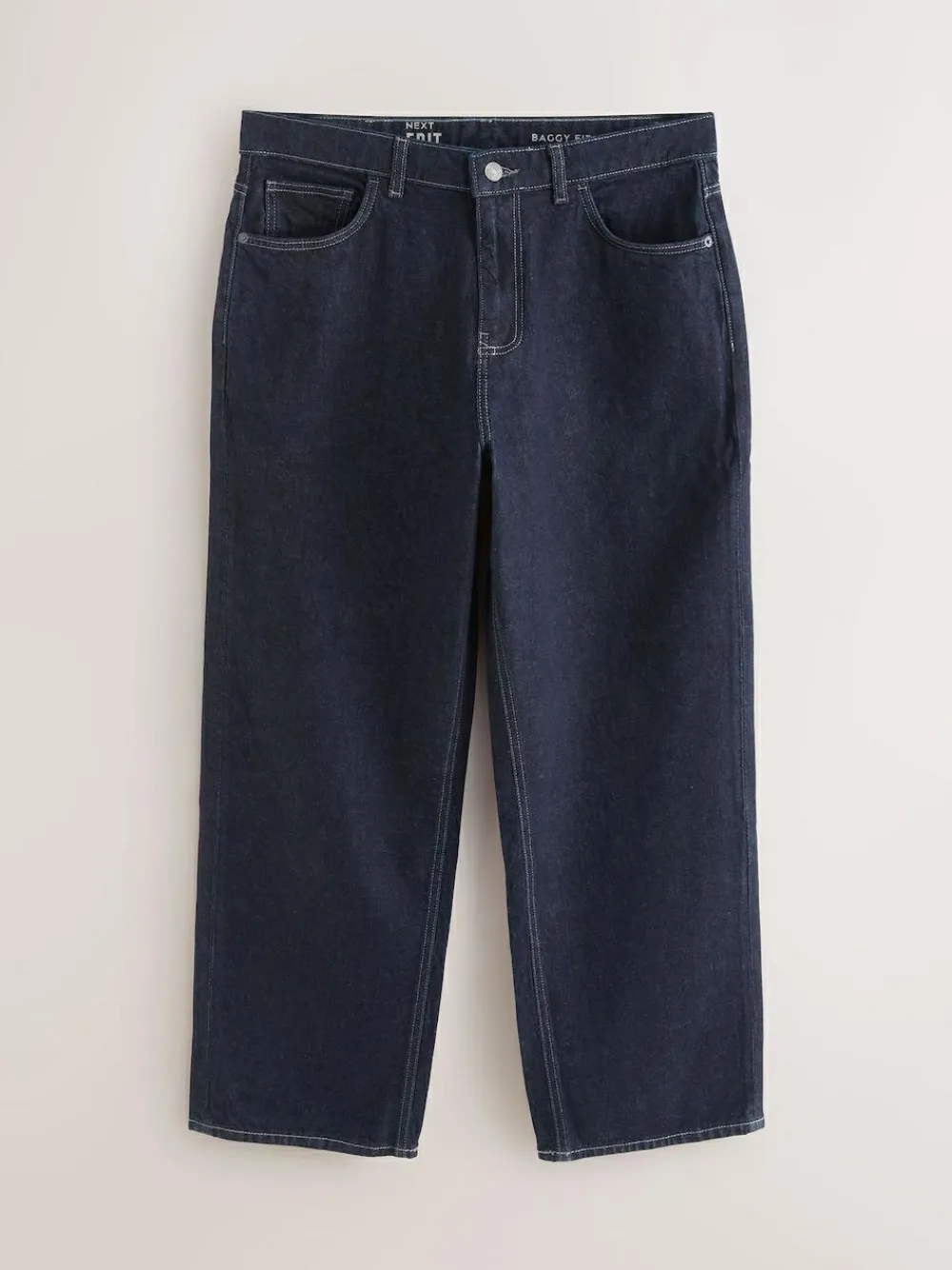 Best Next EDIT Baggy Fit Jeans Dark Blue