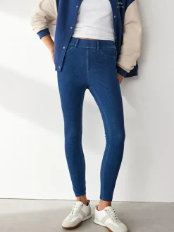 Clearance Next Dark Blue Full Length Jersey Denim Leggings