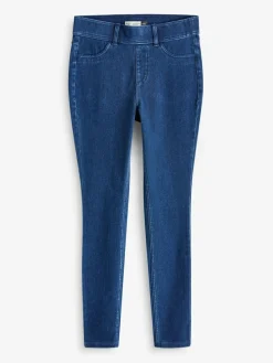 Clearance Next Dark Blue Full Length Jersey Denim Leggings