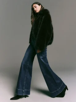 Next High Rise Stretch Wide Leg Jeans^Women Jeans|Jeans