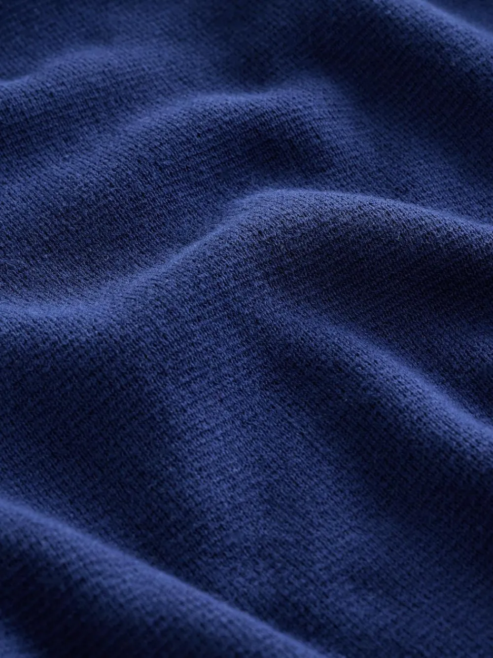 Next Dark Blue Plain N.Premium Regular Fit 100% Cotton Premium Quarter Zip Jumper^ Knitwear|Knitwear