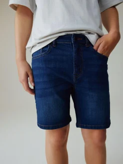 Clearance Next Single Denim Shorts (3-16yrs) Dark Blue