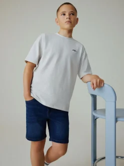 Clearance Next Single Denim Shorts (3-16yrs) Dark Blue