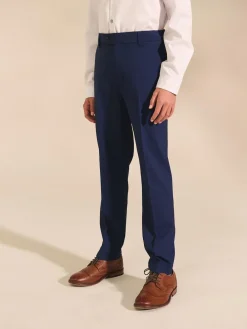 Next Dark Blue Skinny Fit Suit Trousers (12mths-16yrs)^BOY Joggers|Suits & Vest