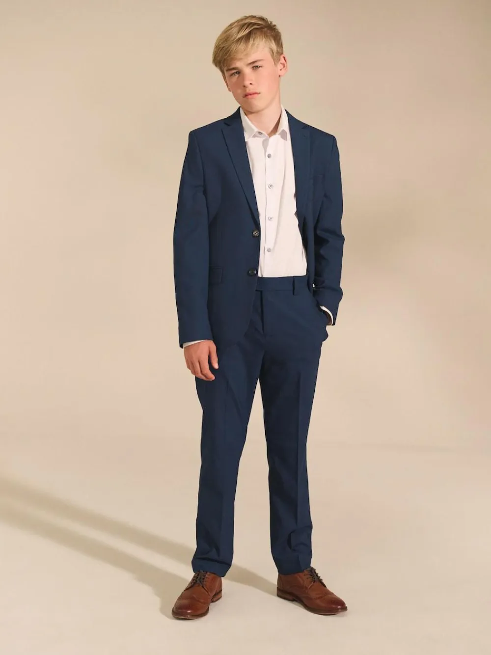 Next Dark Blue Tailored Fit Suit Jacket (12mths-16yrs)^BOY Suits & Vest|Occasionwear