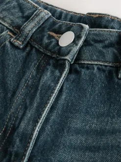 Next Dark Blue Turn Up Wide Leg Jeans (3-16yrs)^ Jeans