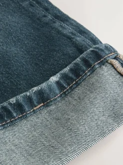 Next Dark Blue Turn Up Wide Leg Jeans (3-16yrs)^ Jeans