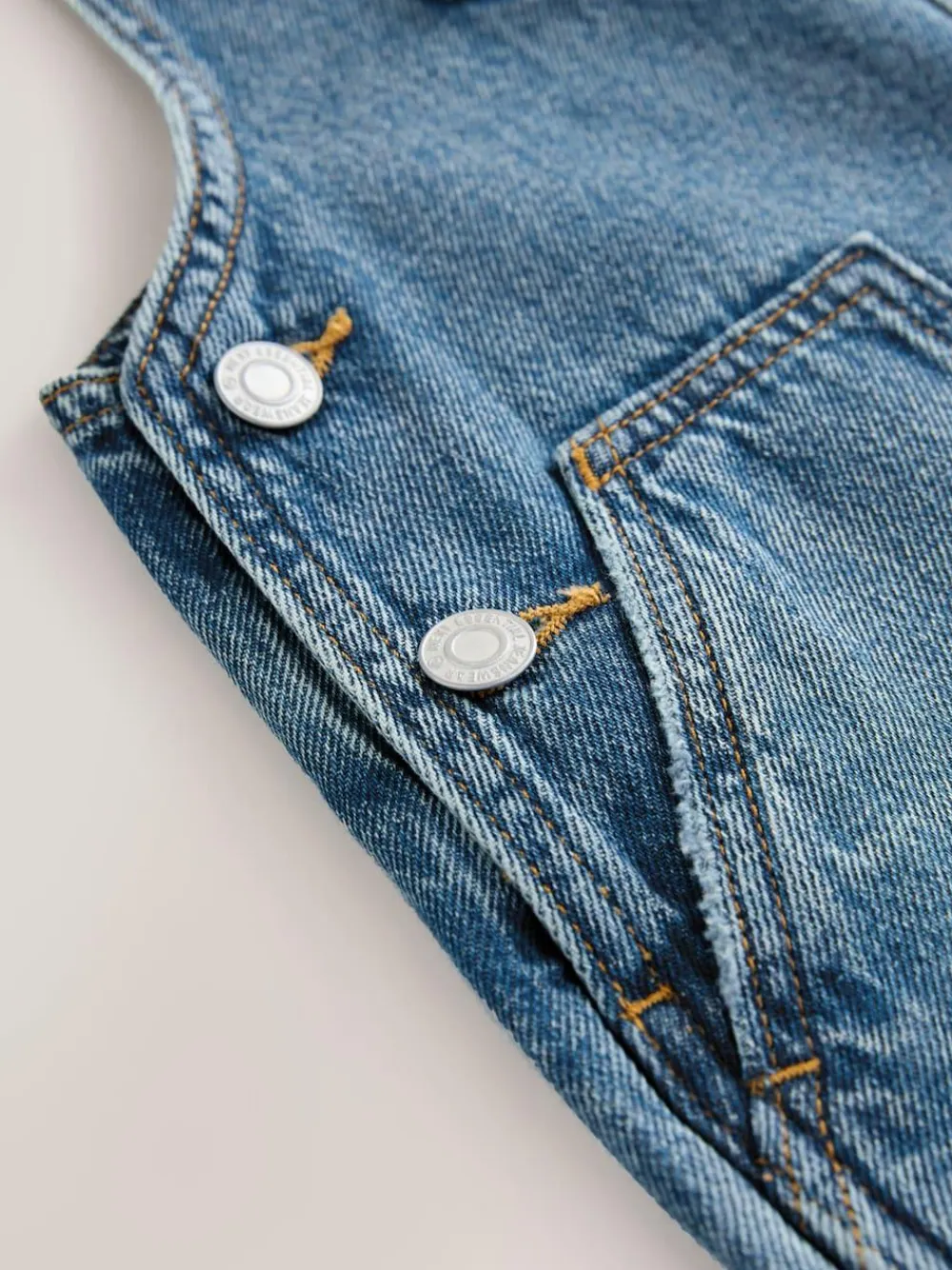 New Next Dark Blue Wide Leg Dungarees (3-16yrs)