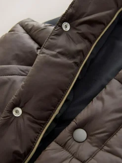 Next Dark Brown Padded Gilet (3mths-10yrs)^BOY Baby Winter Clothing|Coats, Jackets & Pramsuits