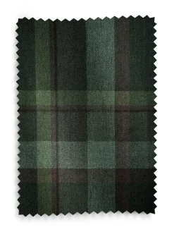 Next Dark Green Brushed Check Lined Eyelet Curtains^ Curtains & Blinds