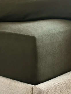 Next Dark Green Brushed Cotton Supersoft Deep Fitted Sheet^ Bedsheets & Pillow Cases