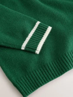 Clearance Next Knitted Crew Neck Jumper and Joggers Set (3mths-7yrs) Dark Green NYC