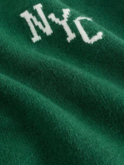 Clearance Next Knitted Crew Neck Jumper and Joggers Set (3mths-7yrs) Dark Green NYC