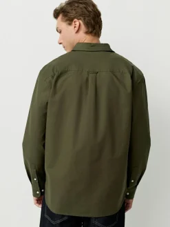 Next Dark Green Regular Fit Long Sleeve Oxford Shirt^ Shirts