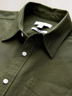 Next Dark Green Regular Fit Long Sleeve Oxford Shirt^ Shirts