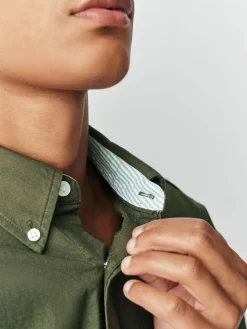 Best Next Dark Green Regular Fit Long Sleeve Oxford Shirt