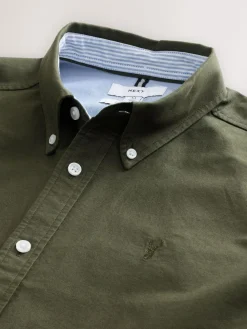 Best Next Dark Green Regular Fit Long Sleeve Oxford Shirt