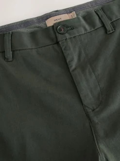 Next Dark Green Slim Fit Stretch Chinos Trousers^ Pants & Chinos
